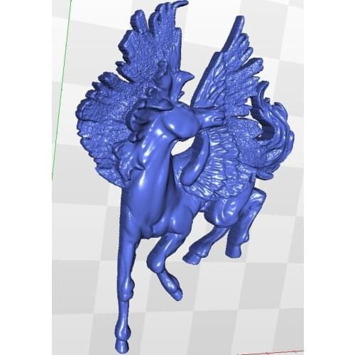Pegas model for cnc in STL file 3d relief