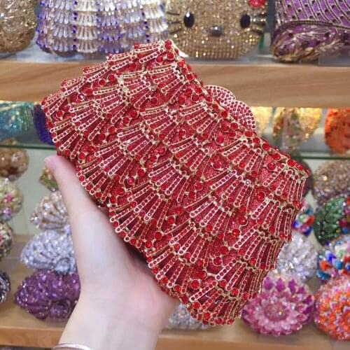 Fashion Women Multicolor Messenger Bags Metal Colorful Day Clutches Small red Purse Evening Bags For Wedding Party Bag wallet