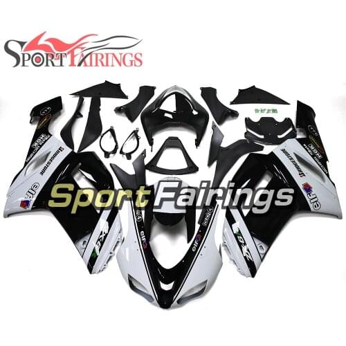 Motorcycle Full Fairings For Kawasaki ZX6R ZX-6R 636 2007 2008 07 08 ABS Plastic Fairing Kit Injection Black White Carenas New