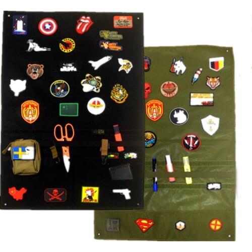 EDC Badge Patch Armband Display Storage Bag Armor Generation Tactical Arm Finishing Cloth MOLLE System Equipment Wall Poster