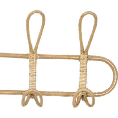 Rattan Wall Hooks Coat Hats Organizer Rack Clothes Towel ing Hook er