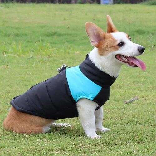 New Dog Clothes Autumn and Winter Thickened Big Dog Clothes Windproof and Waterproof Pet Dog Cotton Vest Dog Costumes