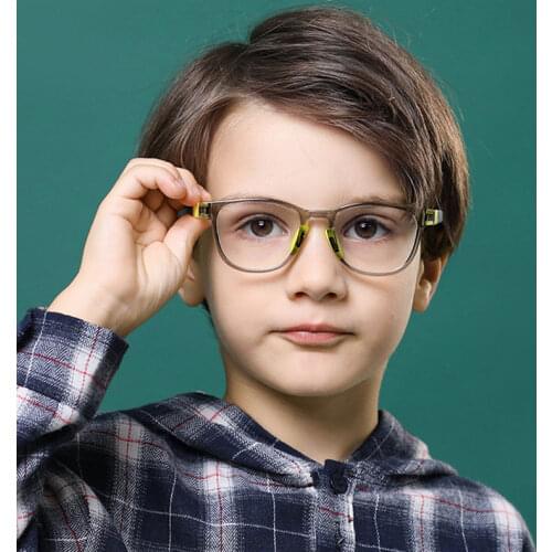 New Silicone Children Glasses Frame Kids 0 Degree Anti-blue Light Eyeglasses Boys Girls Optic Blue Light Blocking Eyewear