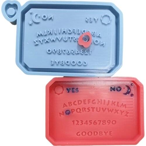 1Pc Epoxy Resin Mold Hanging Listed Plate Pendant Casting Silicone Mould DIY Crafts Decorations Making Tools