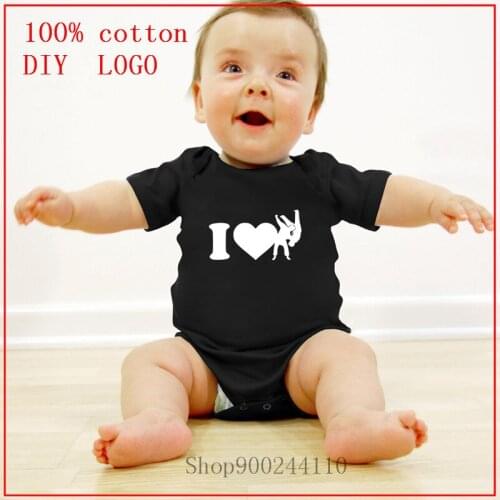 I love Judo black Cotton Newborn Baby Girl Clothes Bodysuit Baby Clothes Ropa bebe Baby Boy Clothes Toddler Costume One-Pieces