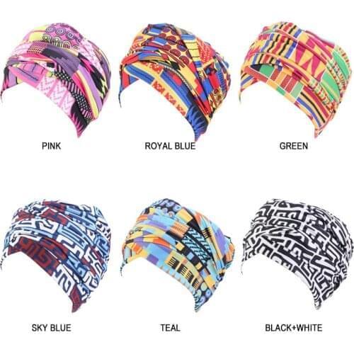 Cotton Pattern Hair Caps Headscarf Women Scarf Hat Headwrap Long Tail Night Sleep Cap Ladies Hair Styling Accessories