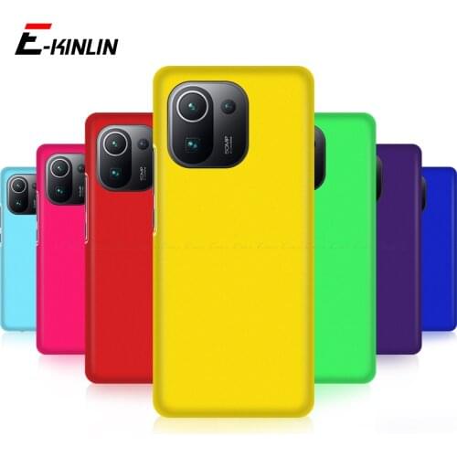 Ultra Thin Phone Case For Xiaomi Mi 11 11i 11X Pro Lite Ultra Frosted Matte Hard PC Plastic Back Cover