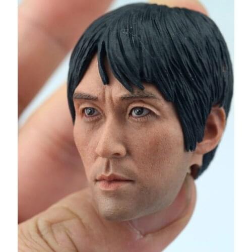 1/6 Scale Shaolin Soccer Head Sculpt Stephen Chow Head Carving Comedy Superstar for 12in Phicen Tbleague HT Body Action Figure