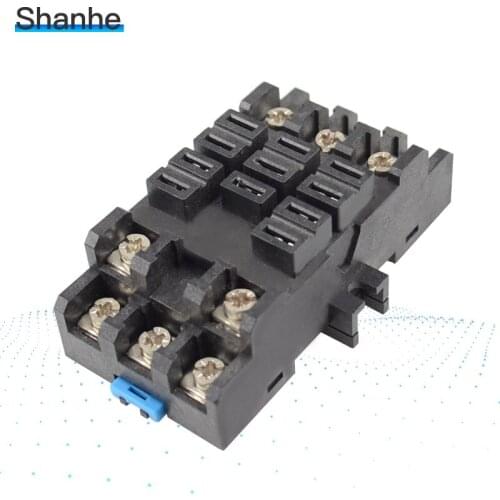 11 Pin 3PDT Power Relay Socket Base 38F