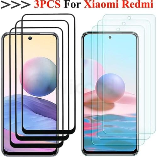 3Pcs Safety Protective Glass For Xiaomi Redmi Note 10 9 Pro Max 9H Screen Protector Tempered Glass For Xiamoi Redmi Note 10s 9s