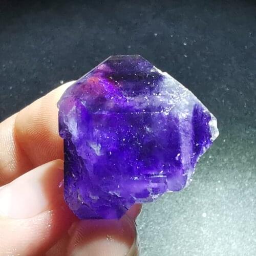 7.7gNatural rare purple fluorite mineral standard aura healing geological teaching specimen CRYSTAL QUARTZ GEM home decoration