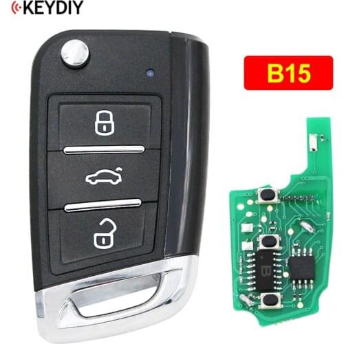 B15 3 Button Universal Remote Control Car Key B Series Remote Key MQB Style KD Remote for KD900 KD900+ URG200 KD-X2 Mini KD
