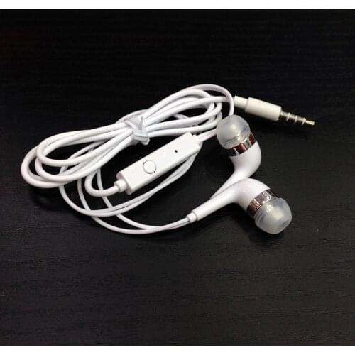 Normal earphones White Handsfree Headsets With Built-in Microphone 3.5mm In-Ear For SAMSUNG Wired Earphoned For Smartphones
