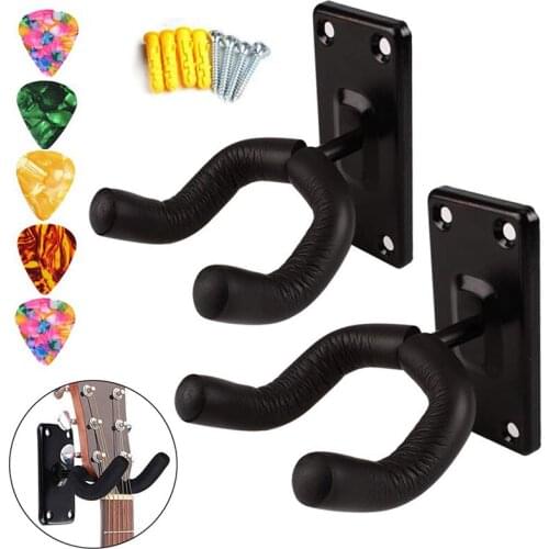 Guitar Holder Hanger Wall Mount Hook Stand for Bass Electric Acoustic Guitar Ukulele Perfectly Display Musical Instruments