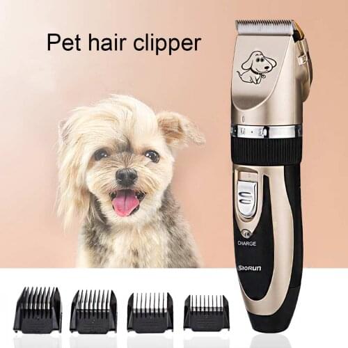 Electrical Pet Low-Noise Dog Trimmers Professional Hair Clippers Grooming Tool Rechargeable Cat Shavers Hair Cutter Dog Haircut