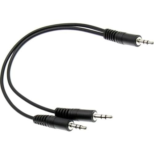 1 Male To 2 Male Three-way Line 3.5mm Jack Audio Cable Splitter Aux Cable for Car Headphone MP3 Car