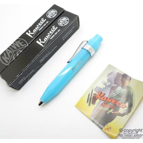 Kaweco 10001878 Frosted Turquoise Sport Ballpoint Pen Peach | İsme Special Pen
