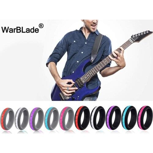 Can DIY Change Color 10Color Combinations Silicone Ring For Men Women Hypoallergenic Crossfit Flexible Sports Rubber Finger Ring