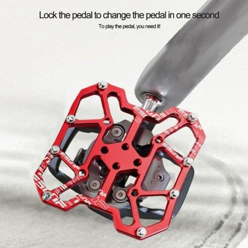 2pcs Durable Clipless Pedal Classic Delicate Aluminum SPD Bicycle Clipless Pedal Platform Adapters Bike Cycling Accessories