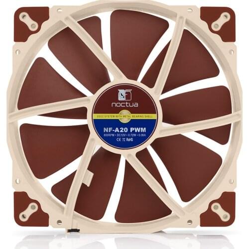 Noctua NF-A20 200mm Computer Case Cooling fan 3pin/4pin PWM quiet Radiator fans 200x200x30mm CPU cooler fan