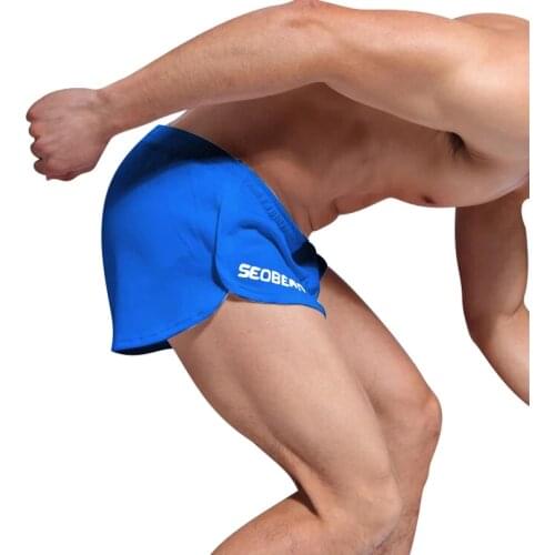 New Quick Dry Mens Sport Jogging Shorts Beach Surf Short for Men Athletic Running Gym Fitness Breathable Boxer Short