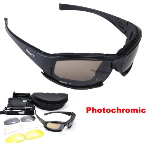 Mens Tactical Goggles Military Polarized Sunglasses CS War Game Airsoft Goggles Bike Cycling Fishing Photochromic Eyewear