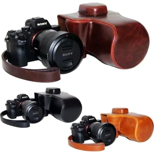 New PU Leather Camera Case For Sony A7II A7RII A72 A7R2 Camera Camera Bag Cover With Strap