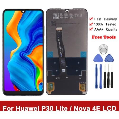 Original LCD With Frame For HUAWEI P30 Lite LCD Display Screen For Huawei P30 Lite Screen Nova 4e MAR-LX1 LX2 AL01 Touch Display