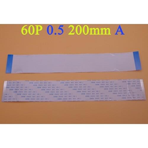 1-5pcs New Type A 20cm 200mm FFC FPC 60pin 0.5 pitch Flat Ribbon Flex Cable 60 pins 20624 AWM 80C VW-1 60V Power Button