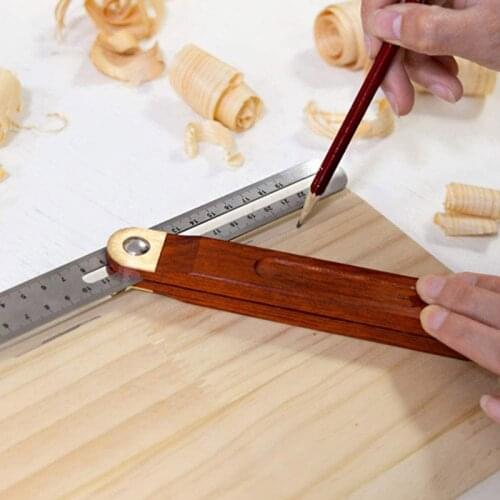 Adjustable Woodworking Square Bevel Gauge Sliding T-shaped Bevel 30cm Blade Ruler for Craftsmans Bevel Tool Carpenter Architect