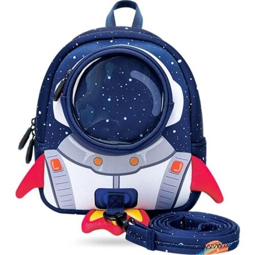 Anti-lost Toddler Kids Backpack 3D Rocket Children Pre School Bags Kindergarten Backpacks Best Gift for Boys Girls
