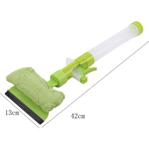 Window Glass Cleaning Scrubber Long Hand Cleaner Brush For Washing Windows Plastic Spray Water Household Multifunction