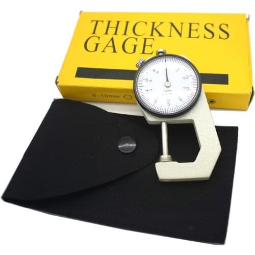 Locking Thickness Gauge Sheet Metal Leather 0 to 20mm Dial Thickness Gauge 0.1mm Precision Jewelry Tool