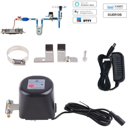 Tuya Zigbee Wifi Smart Water/Gas Valve Compatible with Alexa Google-home Smart Life Control for Kitchen Garden Farm