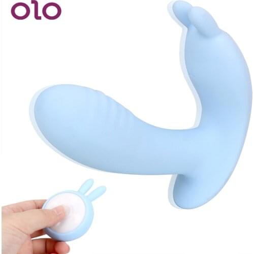 OLO Wearable Rabbit Vibrator Dildo Vibrator 10 Vibration Modes Smart Heating Remote Control G-spot Clitoral stimulation Sex Toys
