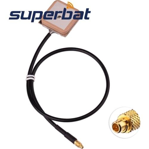 Superbat 1575.42MHz GPS Internal Antenna MMCX Plug Connector RG174 30CM Cable 50 Ohm for Audi BNW