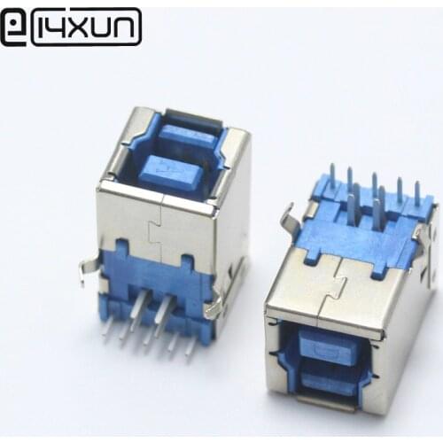 1pcs USB 3.0 Type B Female Plug jack USB-B Right Angle AF Socket Printer Connector Terminal