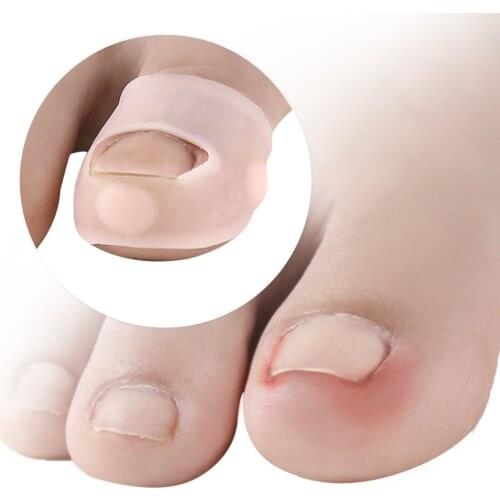 1Pair Silicone Invisible Ingrown Toenail Correction Tool Toe Nail Treatment Elastic Straightening Clip Brace Pedicure Tool