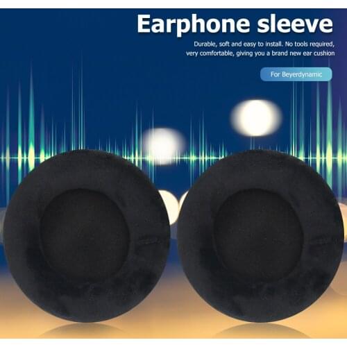 1 Pair Headphone Earpads Cover for Beyerdynamic Replacement Headset Cushions Ear Cover Earpads Repair Parts