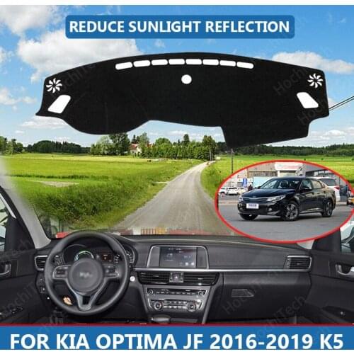 Anti-Slip Anti-UV Mat Dashboard Cover Pad Dashmat Protect Carpet for KIA Optima JF 2016-2019 K5 Accessories