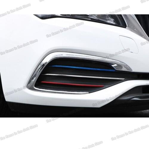 Lsrtw2017 Stainless Steel Car Foglight Frame Strip Trims Car Accessories for Opel Astra K 2018 2019