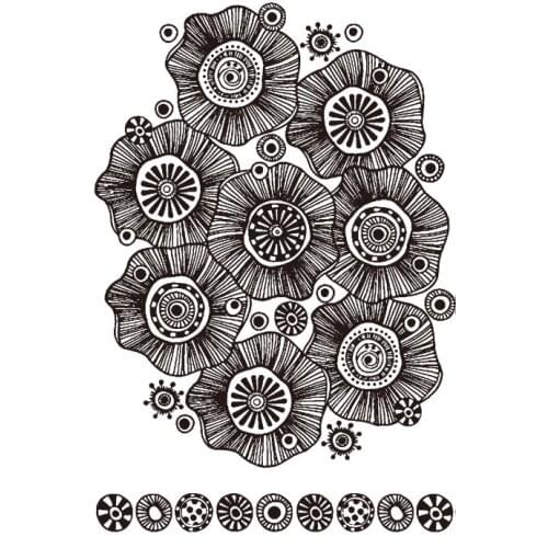 Flower Transparent Clear Silicone Stamp/Seal for DIY scrapbooking/photo album Decorative clear stamp A1433
