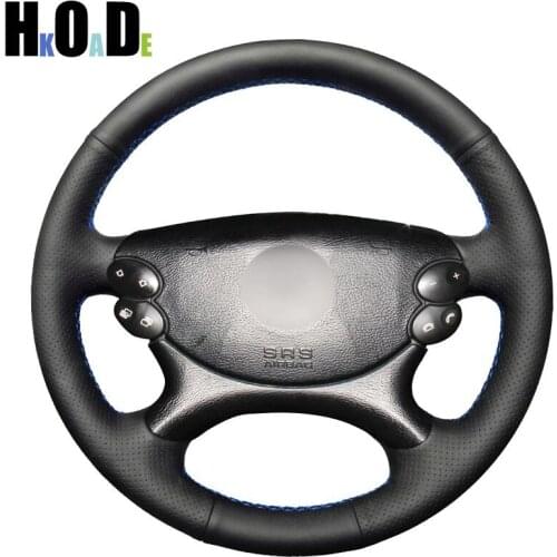 DIY Black Artificial Leather Car Steering Wheel Cover ,for Mercedes Benz E-Class W211 E230 E280 E350 CLS-Class CLS350 CLS500