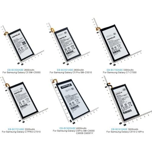 EB-BC500ABE EB-BC501ABE EB-BC700ABE EB-BC701 EB-BC900 EB-BC910ABE Battery For Samsung C5 C5000 Pro C5010 C7 C7000 C7010 C9 C10