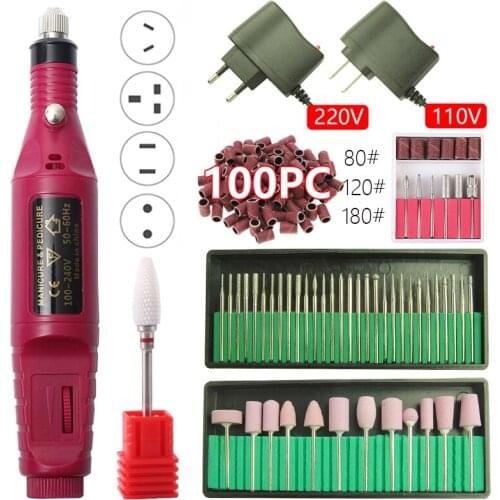 20000RPM Electric Nail Drill Machine Manicure Set Pedicure Nail Drill File Gel Remover Polishing Tools Strong Nail Equipment Kit