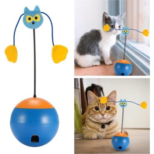 Electric Tumbler Cat Toys Interactive Toys for Cats Multi Functional Laser Pet Dog Leakage Food Toys Ball Toy Products Supplier