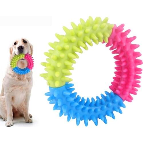 Pet Dog Toys Funny Interactive Chew Toys for Small Dog Resistant To Bite Teeth Rubber Molar Tooth Cleaner Playing Training Toy
