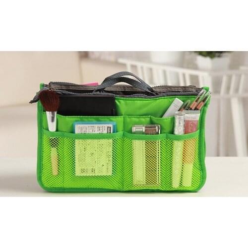 Ferimo Korean double zipper storage bag thickening handheld storage bag cosmetic bag new bag