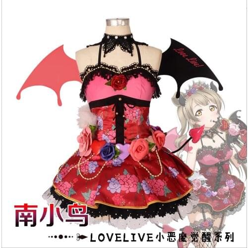 Love Live Cosplay Costume Awakening Little Devil Minami Kotori Night Party Dress Halloween Costumes For Women