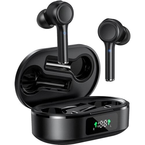 Mi4 New TWS Wireless Earphone Bluetooth LED Display Headphones Sport Earbuds Sound Without Wires for Xiaomi Samsung